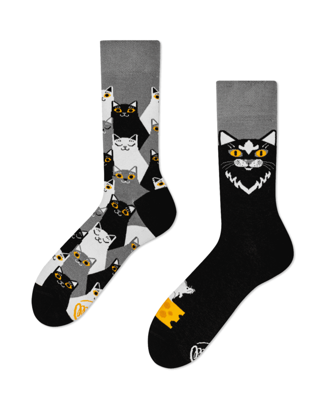 Many Mornings Many Mornings Black Cat Socks