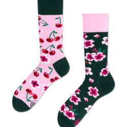 Many Mornings Cherry Blossom Socks