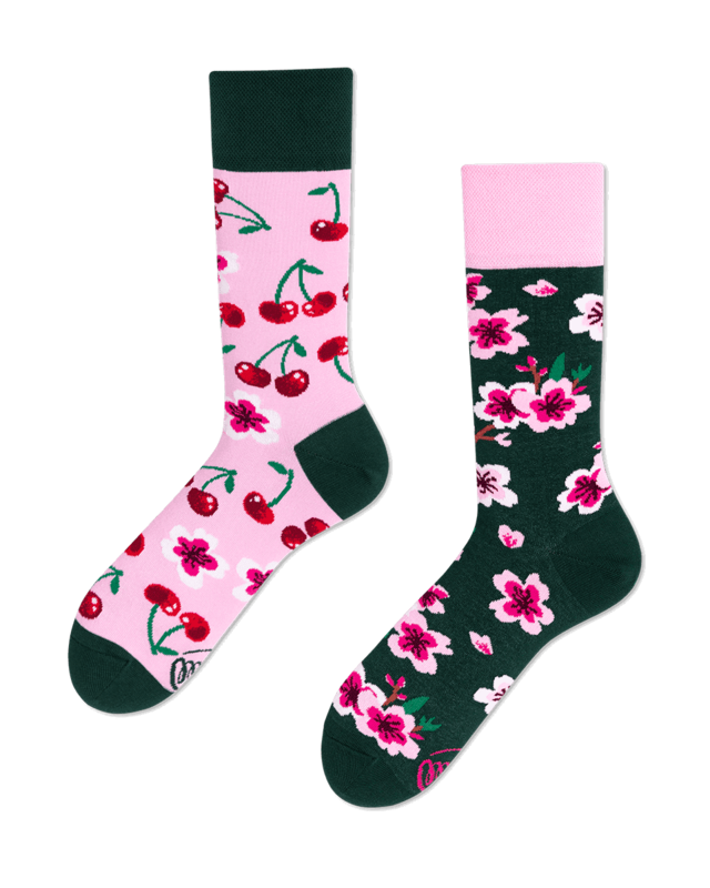 Many Mornings Many Mornings Cherry Blossom Socks