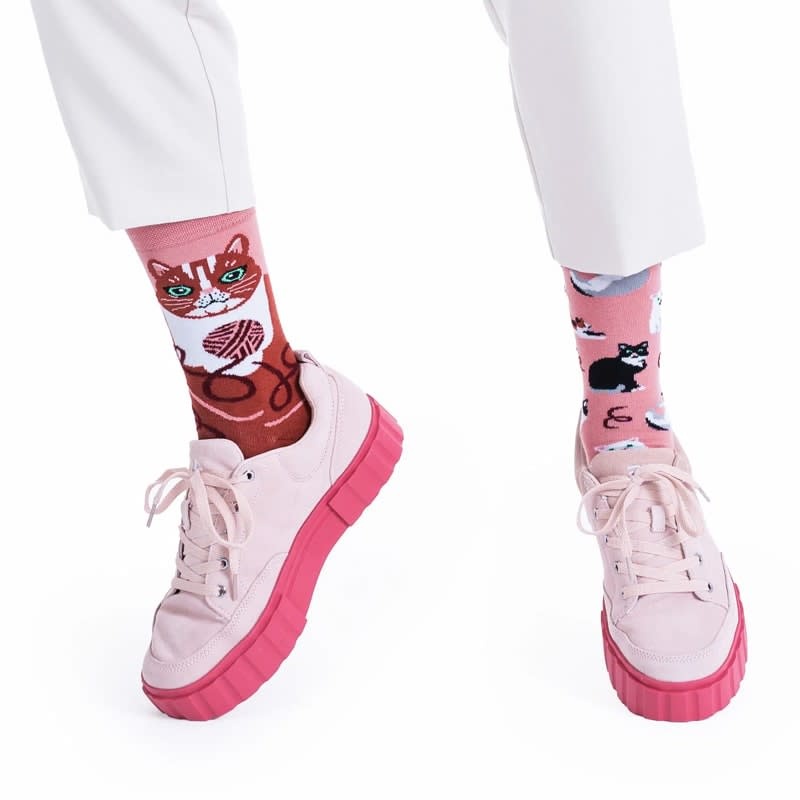 Many Mornings Many Mornings Playful Cat Sokken