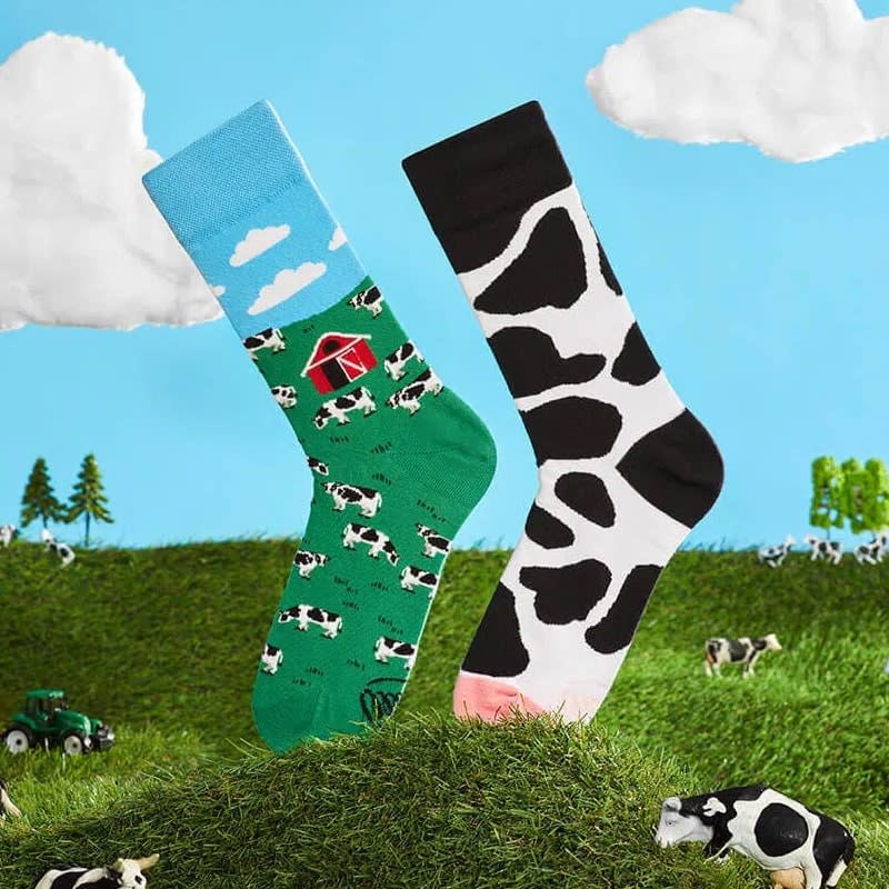 Many Mornings Many Mornings Holy Cow Socks