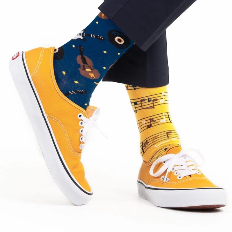 Many Mornings Many Mornings Music Notes Socks