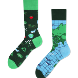 Many Mornings Save the Planet Socks