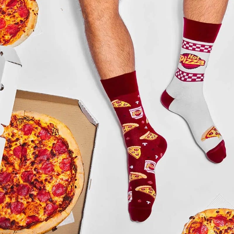 Many Mornings Many Mornings Pizza Slice Socks