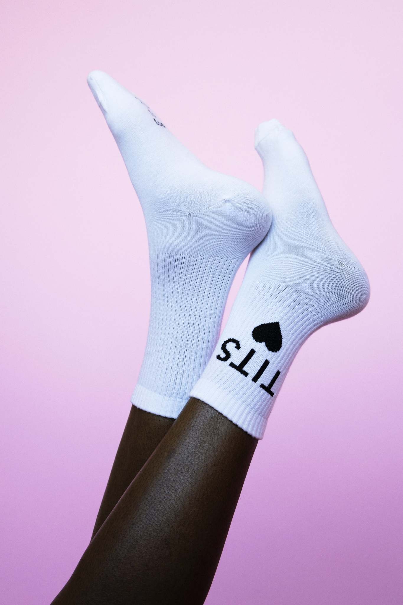 T.I.T.S. TITS Logo Socks Black-White
