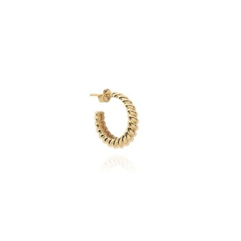 T.I.T.S. TITS Croissant Hoop Oorbel Goud