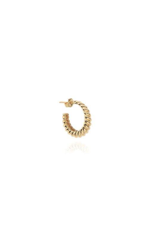 T.I.T.S. TITS Croissant Hoop Oorbel Goud