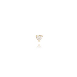 T.I.T.S. Crystal Heart Stud Goud