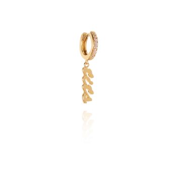 T.I.T.S. TITS Crystal Earring Tits Gold