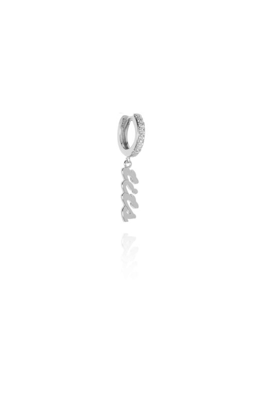 T.I.T.S. T.I.T.S. Tits Crystal Earring Silver
