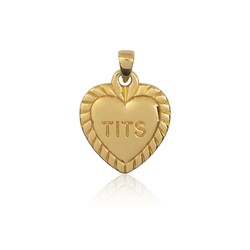 T.I.T.S. Hart Hanger voor Ketting Goud
