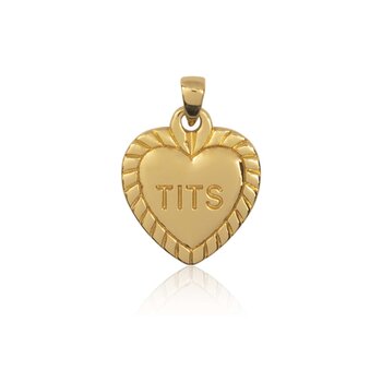 T.I.T.S. Hart Hanger voor Ketting Goud