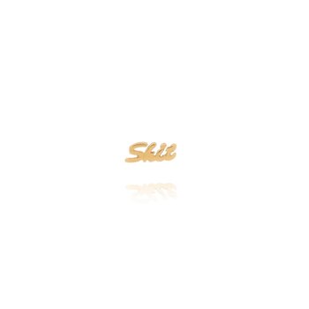 T.I.T.S. T.I.T.S. shit Stud Gold