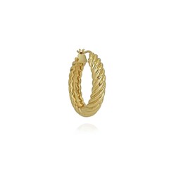 T.I.T.S. Rope Twist Earring Gold