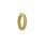 T.I.T.S. TITS Rope Twist Hoop Earring Gold