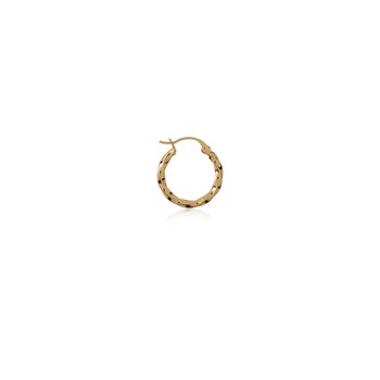 T.I.T.S. Twist Hoop Earring Small Gold