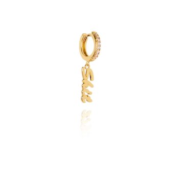 T.I.T.S. Crystal Earring Shit Gold