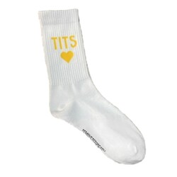 T.I.T.S. Logo Sokken Geel Wit