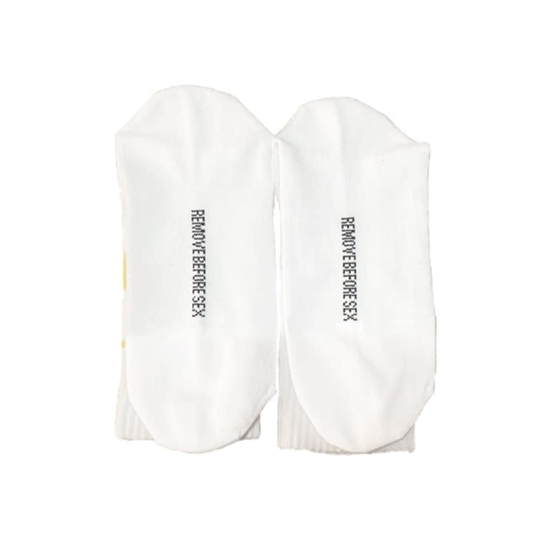 T.I.T.S. TITS Logo Socks Yellow White