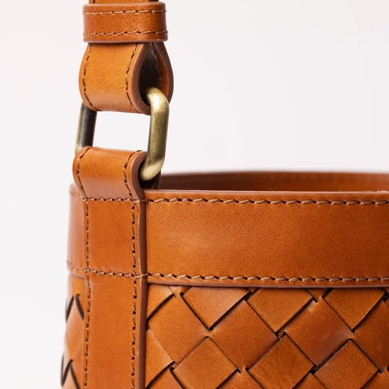 O My Bag O My Bag Zola Bucket Woven Leather Bag