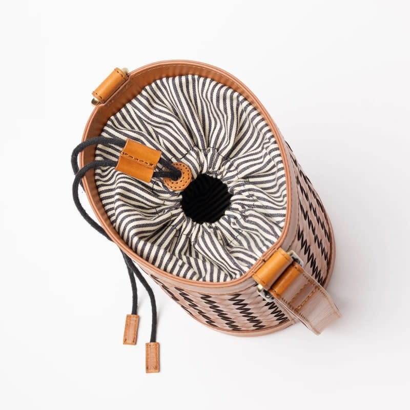 O My Bag O My Bag Zola Bucket Woven Leather Bag