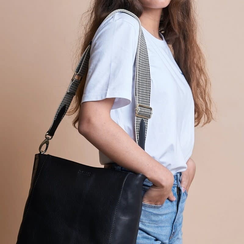 O My Bag O My Bag Checkered Webbing Strap