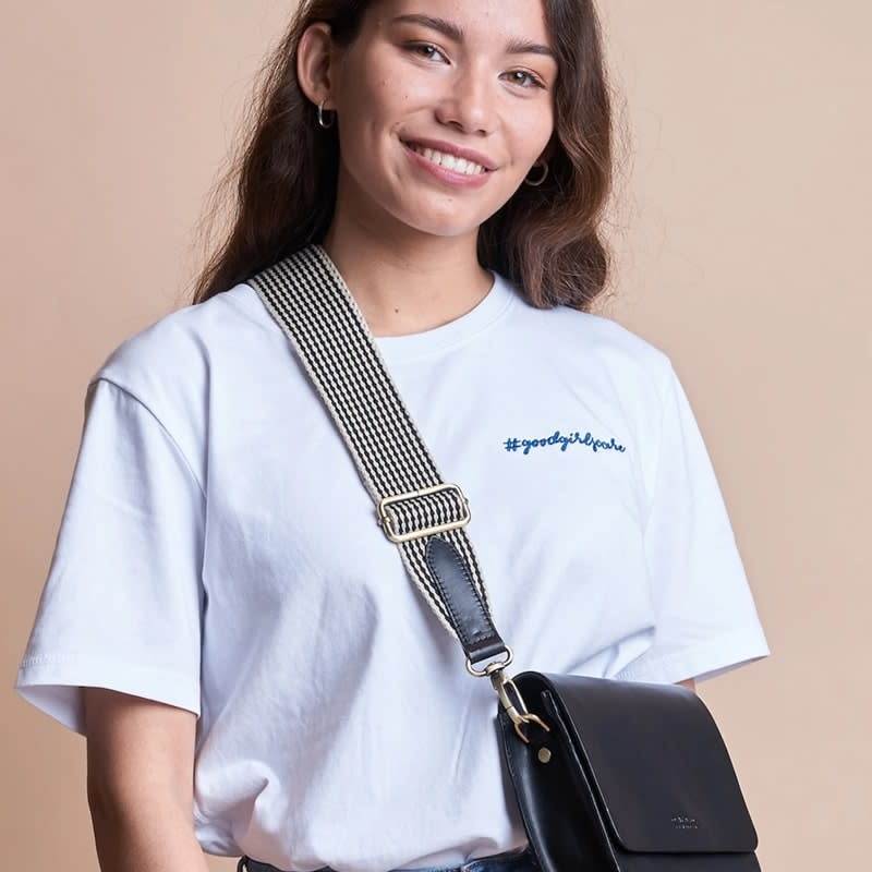 O My Bag O My Bag Checkered Webbing Strap