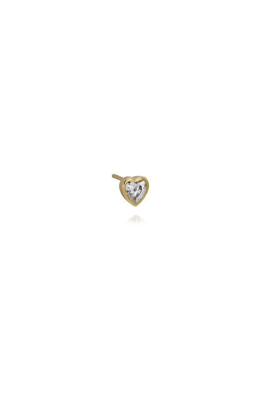 T.I.T.S. TITS Big Crystal Heart Knop Goud