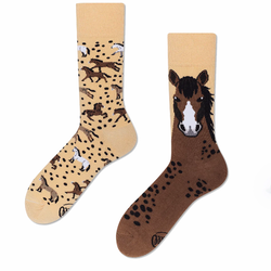 Many Mornings Wild Horse Socks