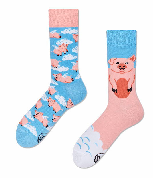 Many Mornings Many Mornings Piggy Dream Socks