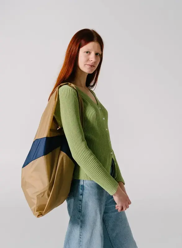 Susan Bijl Susan Bijl The New Shopping Bag Camel & Navy
