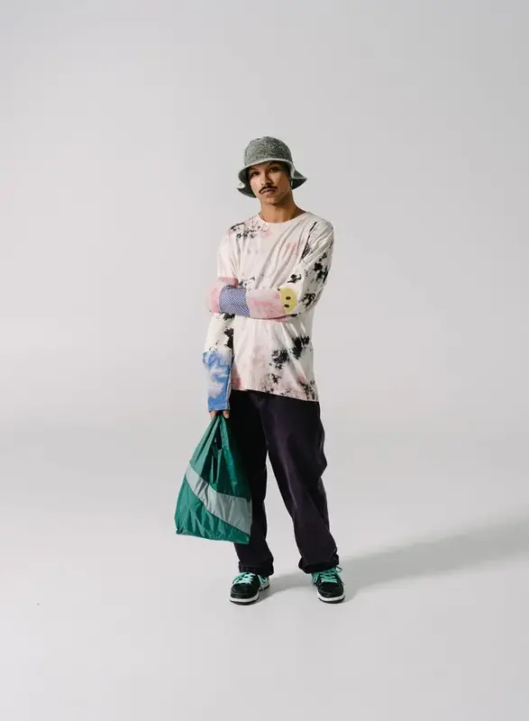 Susan Bijl Susan Bijl The New Shopping Bag Pine & Grey