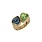 T.I.T.S. T.I.T.S. Double Heart Ring Goud
