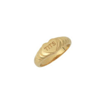 T.I.T.S. Pink Heart Ring Goud