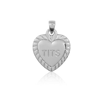 T.I.T.S. Hart Hanger voor Ketting Zilver