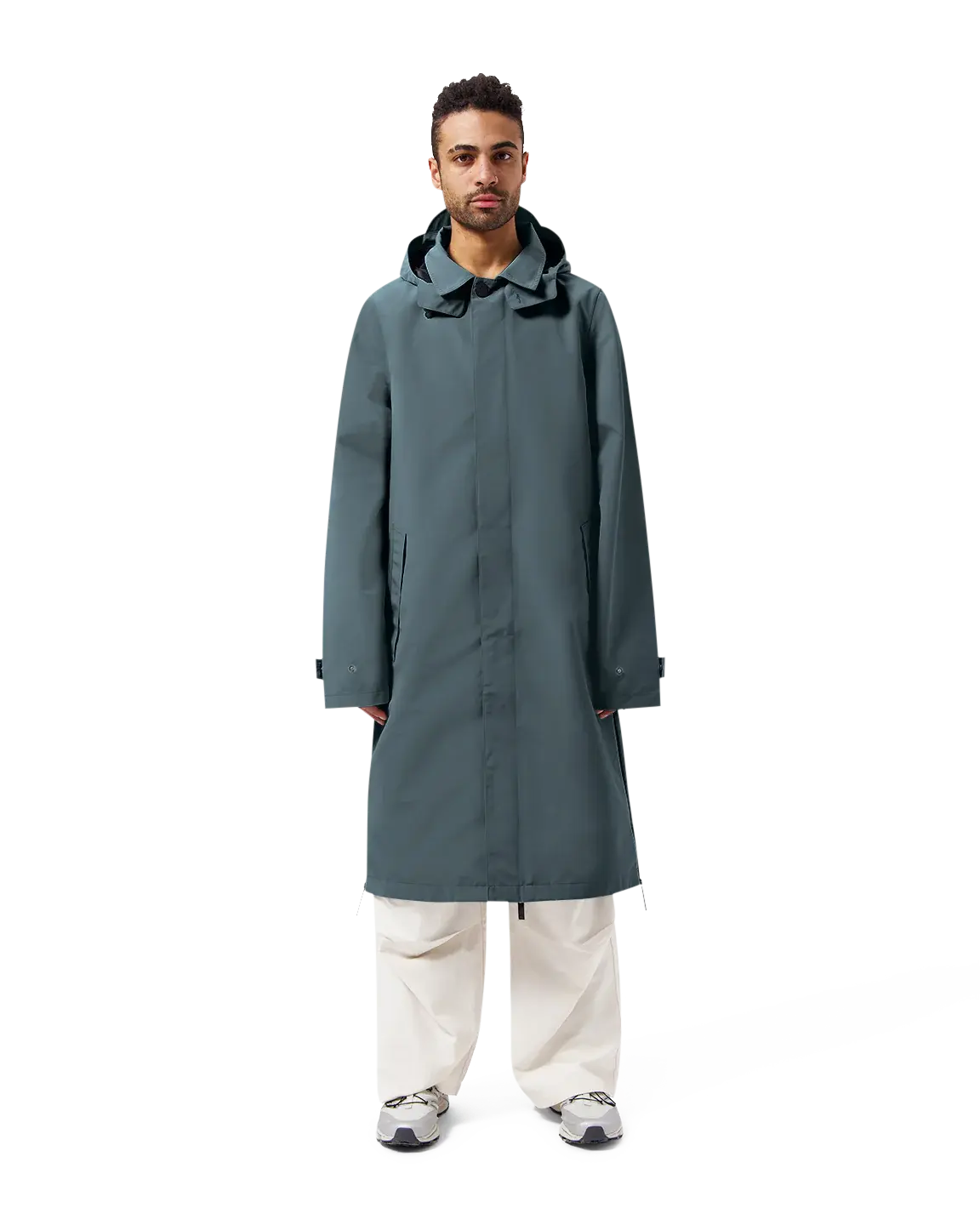 Maium Maium Mac Raincoat Blue Grey