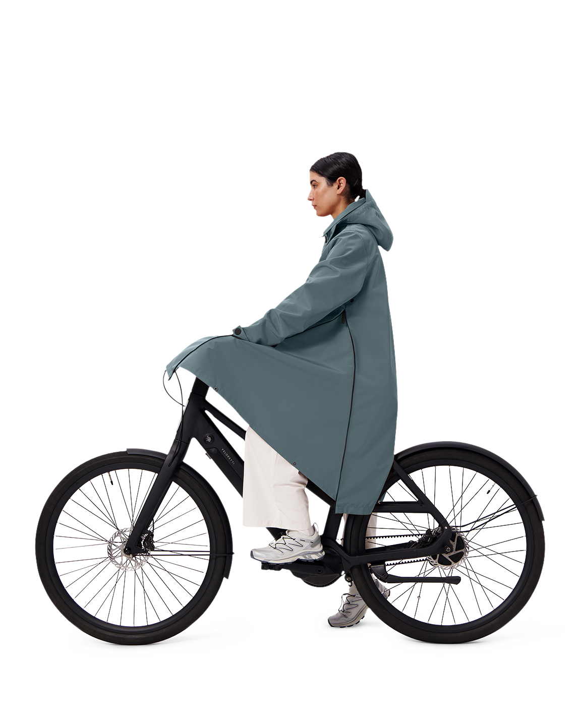 Maium Maium Mac Raincoat Blue Grey