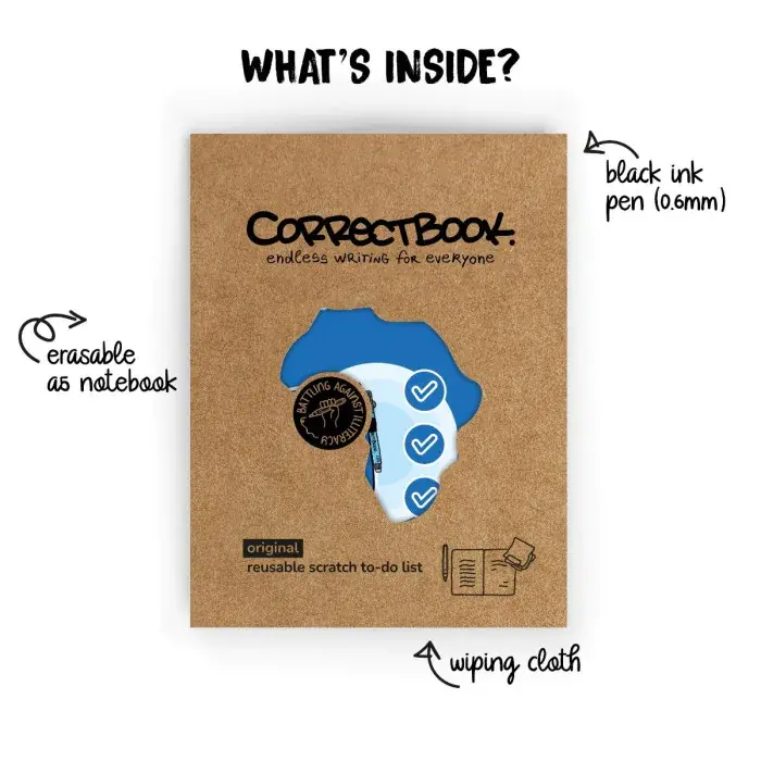 Correctbook Correctbook Scratch A5 Blanco Notebook