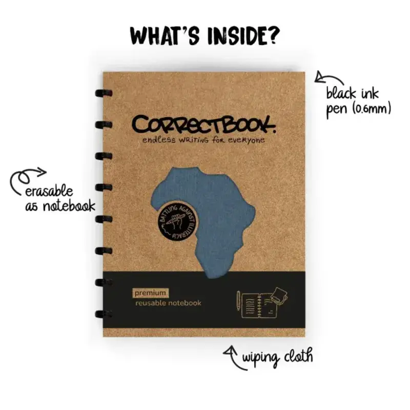 Correctbook Correctbook Notebook A5 Linnen Hardcover
