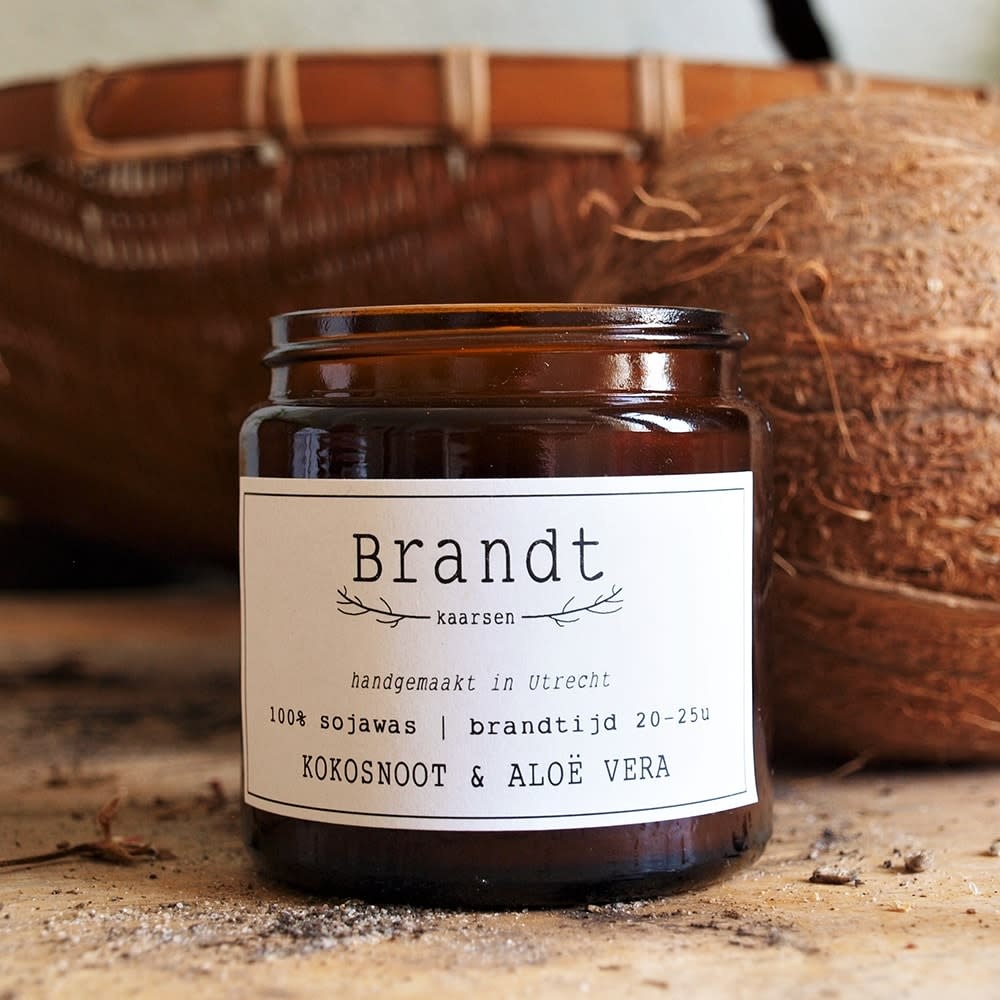 Brandt Kaarsen Brandt Kaarsen Pharmacy Collection Coconut & Aloe Vera Candle