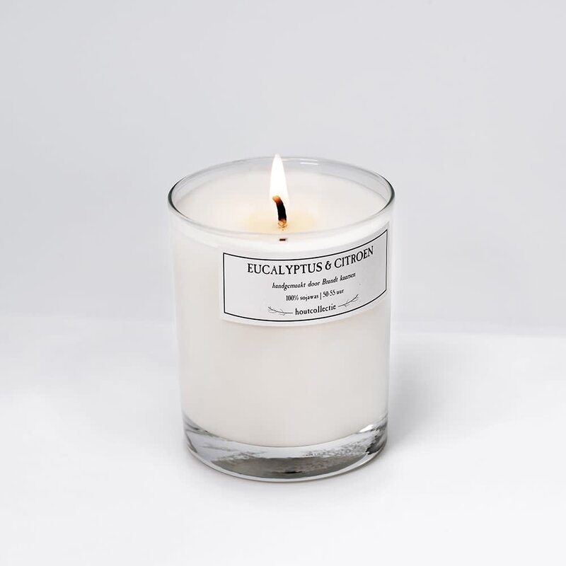 Brandt Kaarsen Brandt Kaarsen Hout Collectie Eucalyptus & Citroen