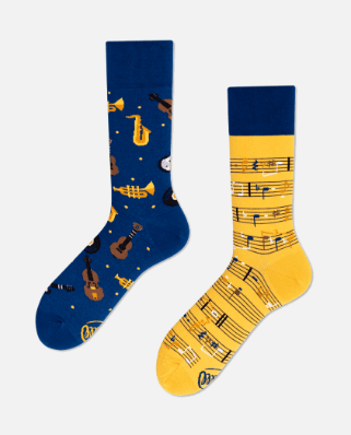 Many Mornings Many Mornings Music Notes Socks