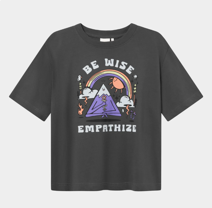 Dedicated Dedicated T Shirt Vadstena Be Wise Charcoal