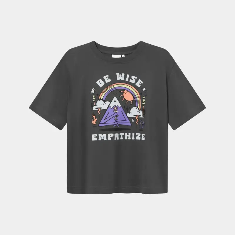 Dedicated Dedicated T Shirt Vadstena Be Wise Charcoal
