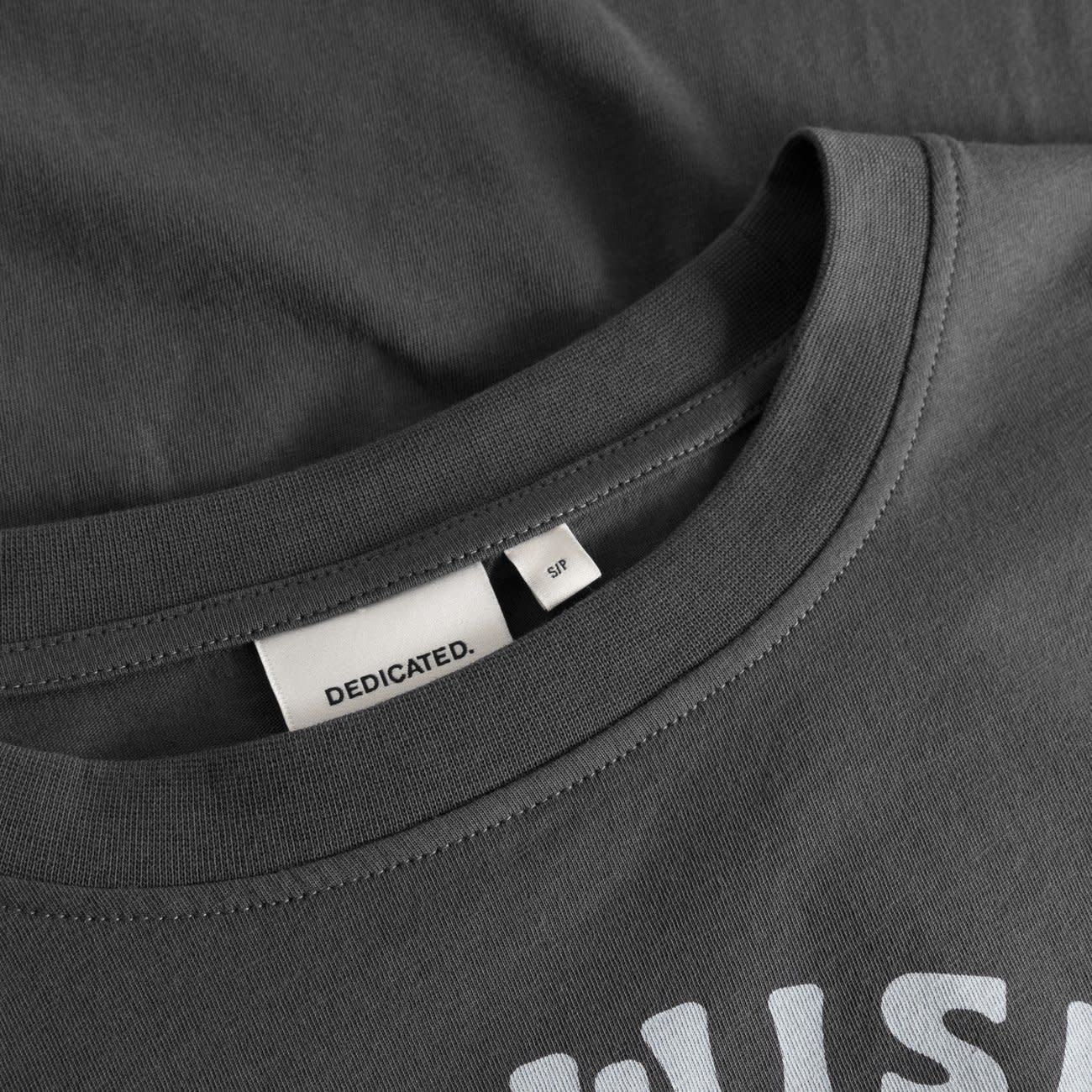 Dedicated Dedicated T Shirt Vadstena Be Wise Charcoal