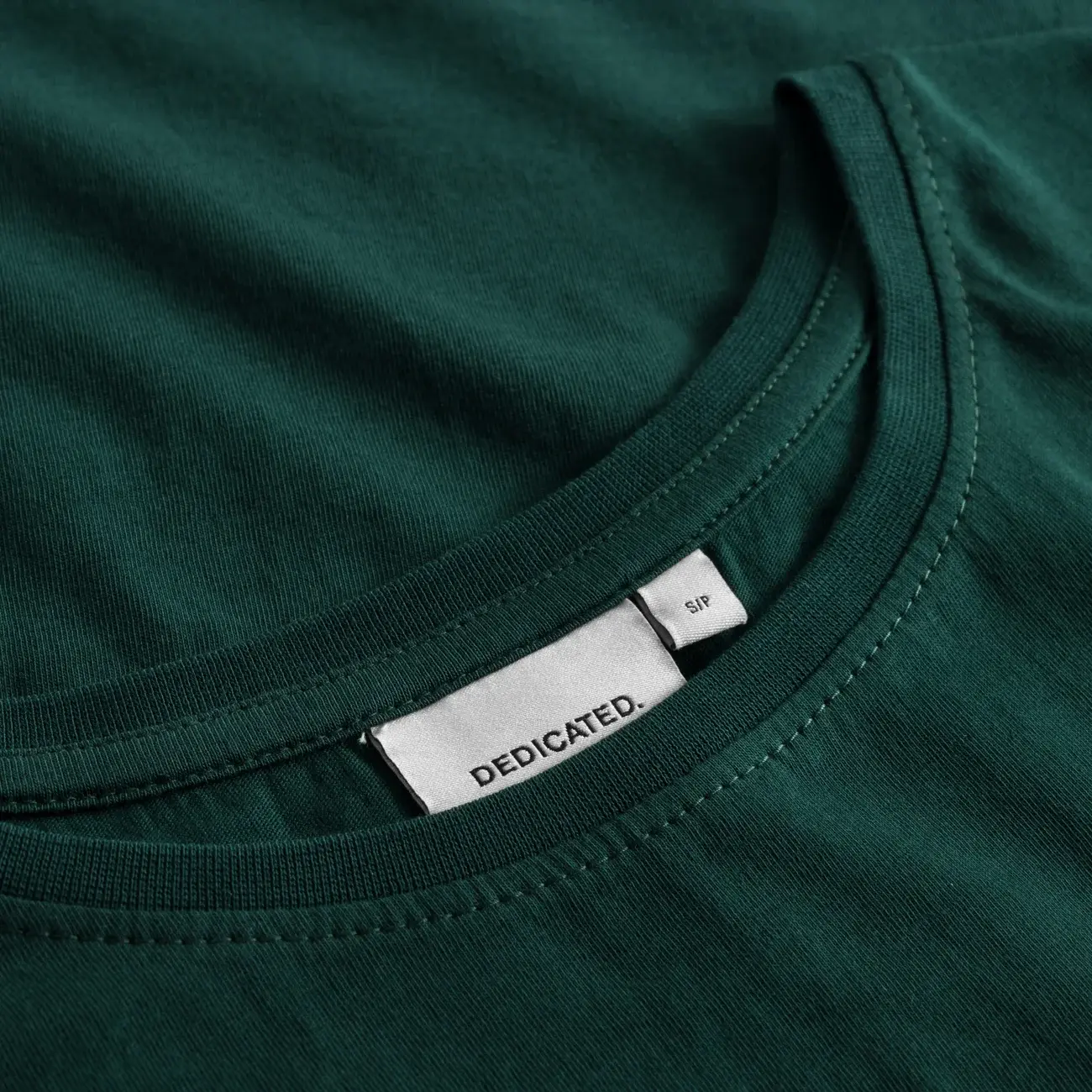 Dedicated Dedicated T Shirt Visby Base Dark Green