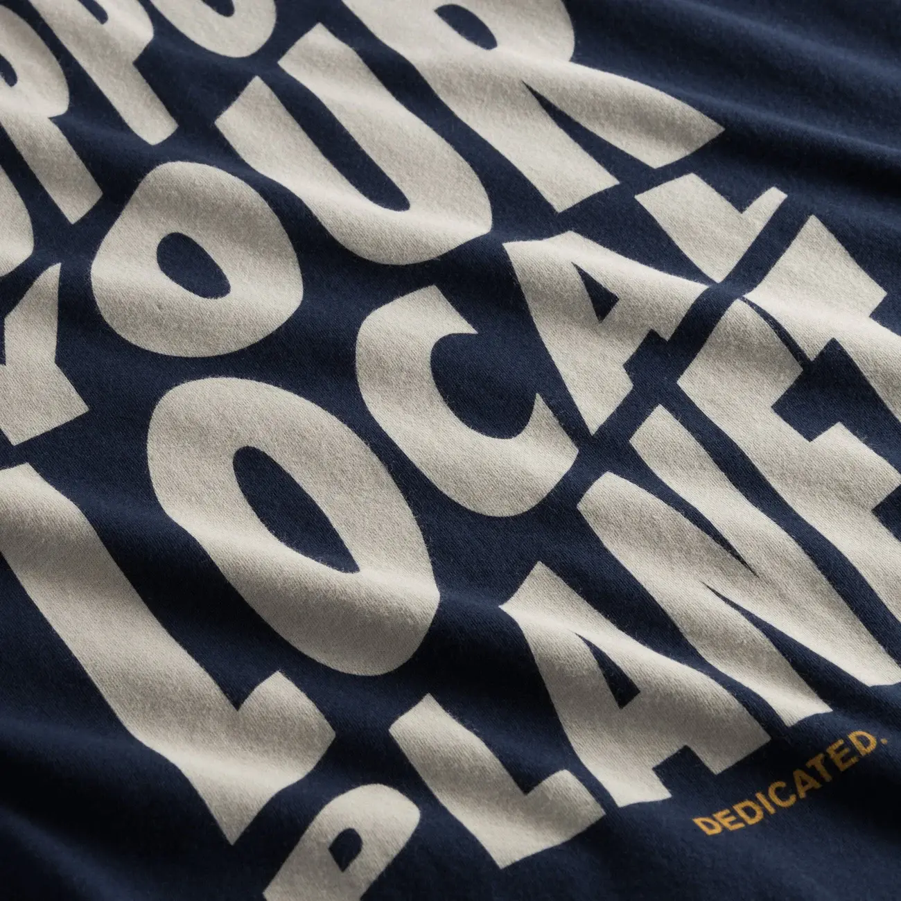 Dedicated Dedicated T-shirt Stockholm Support Cut Navy