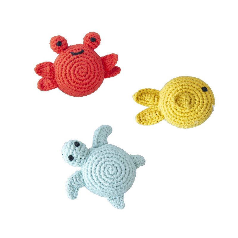 Global Affairs Global Affairs Crochet Rattle Crab