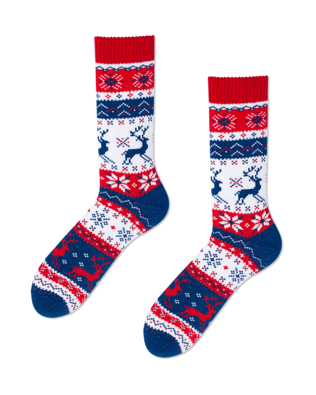 Many Mornings Many Mornings Warm Rudolph socks