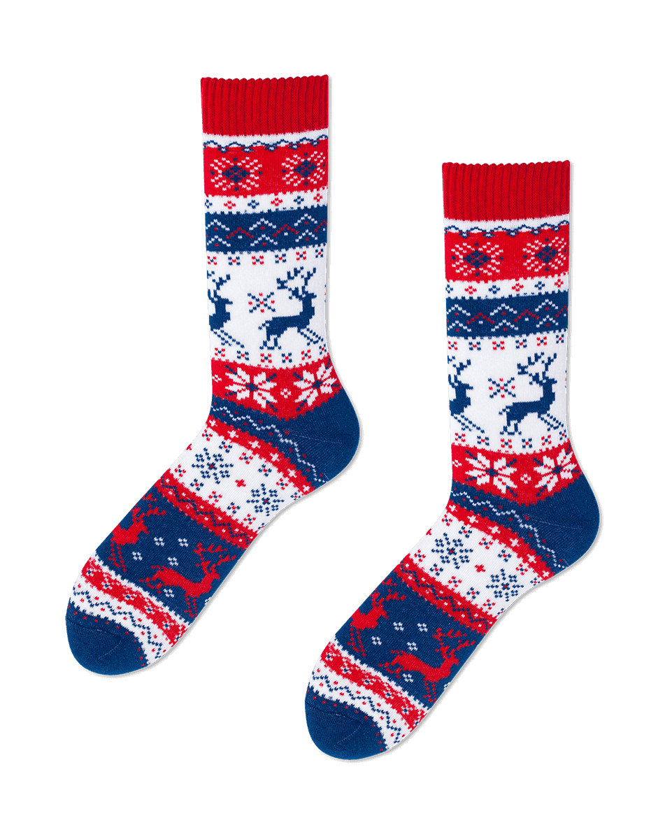 Many Mornings Many Mornings Warm Rudolph socks